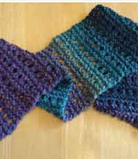 Tweedy Eyelet Scarf