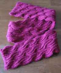 Reversible Cabled Brioche Stitch Scarf