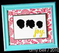 Framed silhouette vignette