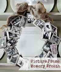 Picture Frame Memory Wreath