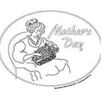 More Mothers Day Coloring Pages