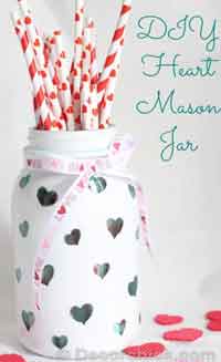 Heart Mason Jar