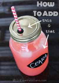 Make Your Own Mason Jar Drink Cups