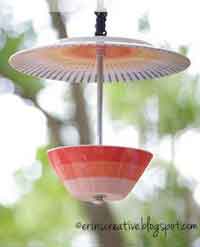 DIY Plate and Bowl Bird Feeder