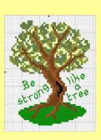 Tree Cross Stitch Chart