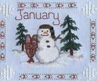Cross Stitch Calendar - January