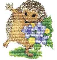 Hedgehog and Flowers