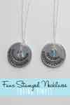 Faux Stamped Necklace Tutorial