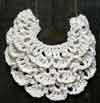 Ruffled Crochet Bib Necklace