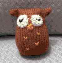 little owl stuffed knitting pattern