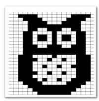 Owl knitting chart