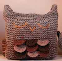 owl pillow knitting pattern