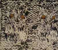 owl rug knitting pattern