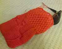 owl sunglass case knitting pattern