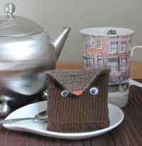 Owl tea cosy knitting pattern