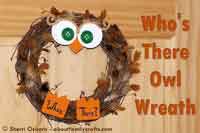 Whos There Fall Owl Wreath Tutorial