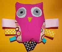Baby Owl Softie Ribbon Teether Sewing Tutorial