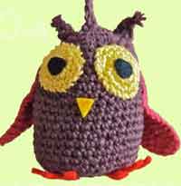Christmas owl crochet pattern