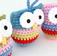 Crochet Owl Ornament Pattern