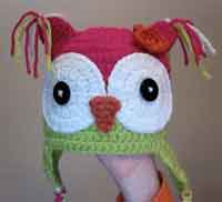 crocheted owl hat pattern
