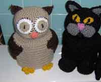 Owl toilet paper cover