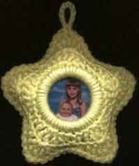 Stuffed Star Photo Ornament