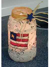 Patriotic Candle Jar