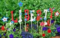 Patriotic Garden Signs