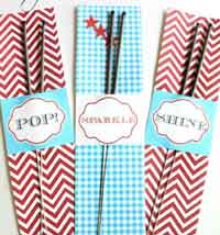 Printable Sparkler Holders