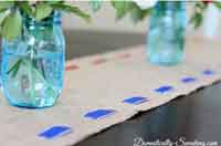 Patriotic Burlap Table Runner