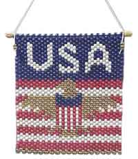 Beaded Eagle Banner 