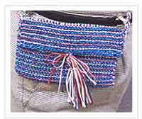 Patriotic Knitted Purse 