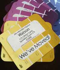 Paint Chip Address Cards