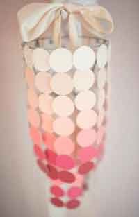 DIY Paint Swatch Chandelier