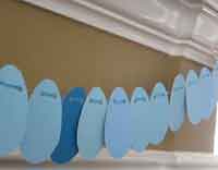 Paint Chip Egg Bunting