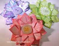 Origami flower tutorial