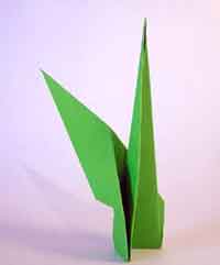 Origami Flower Stem Instructions