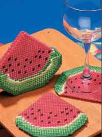 Watermelon Slice Coasters