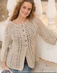 Jacket in Muskat with 3/4 sleeves