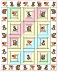 Log Cabin Baby Quilt