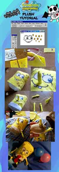 SpongeBob Plush tutorial