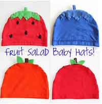 Fruit Salad Baby Hats