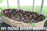  Baby Moses Basket Bedding Tutorial
