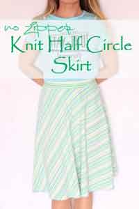 Easy Half Circle Skirt Sewing Tutorial