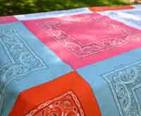 Sewing: Bandana Quilt Tablecloth
