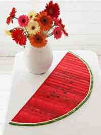 Quilted Watermelon Table Runner