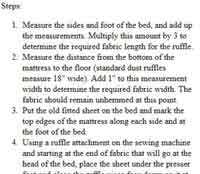 Gathered Dust Ruffle