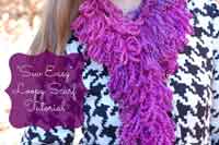 Sew Easy Loopy Scarf Tutorial