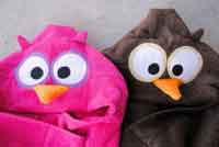 Owl Hooded Towel Pattern and Tutorial