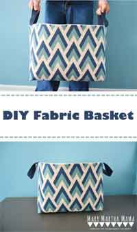 DIY Fabric Basket Sewing Tutorial